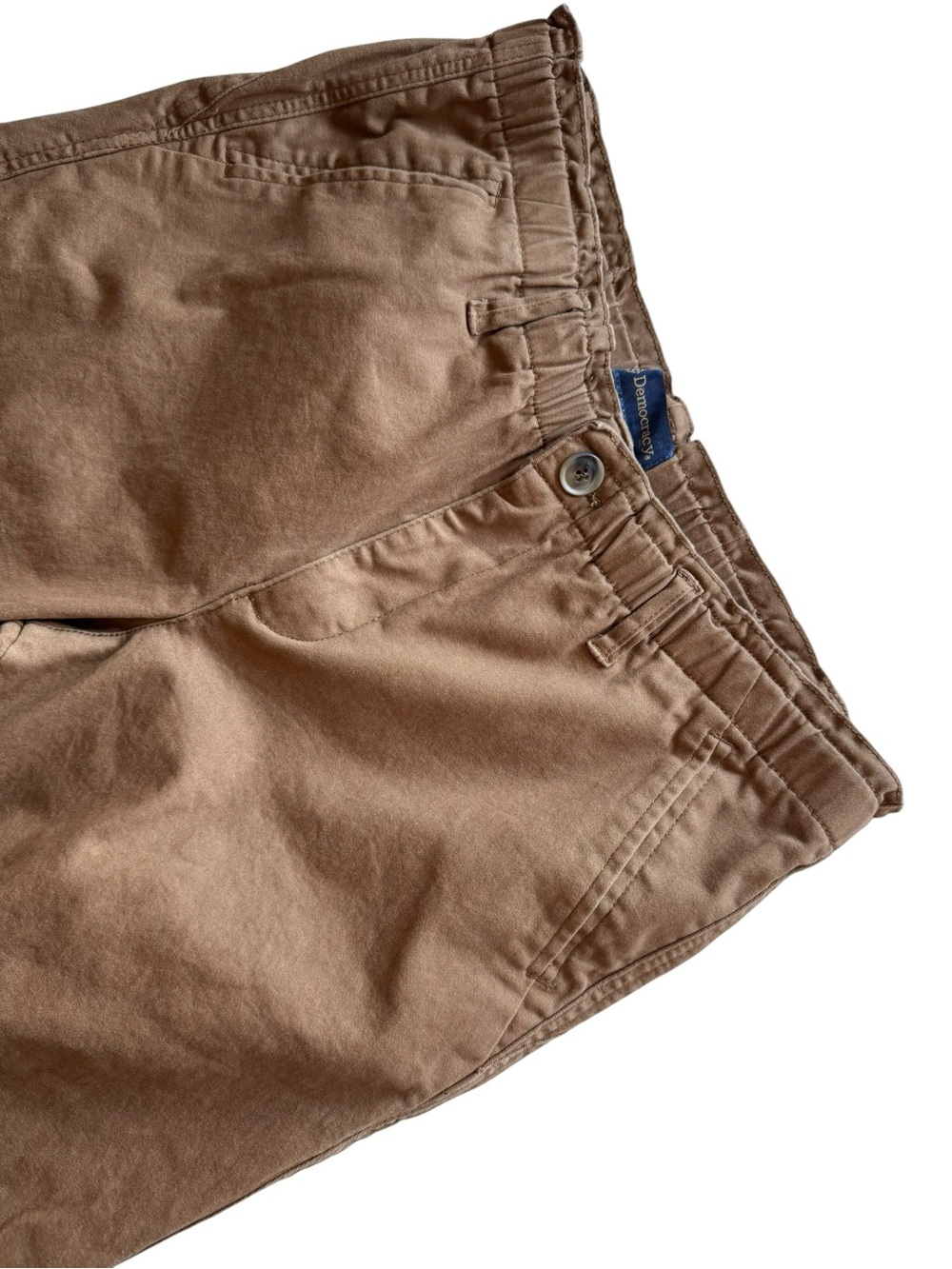 Democracy Brown/Tan Casual High-Waist Pants